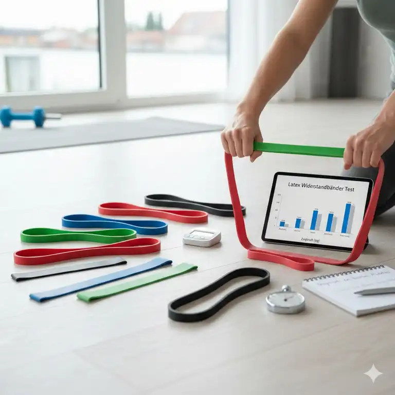 Latex Widerstandsbaender Test und Vergleich der besten Modelle für das Training zu Hause.