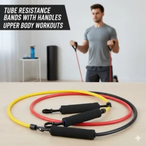 resistance baender test 2026 Schlauchbänder mit Schaumstoffgriffen, ideal für Oberkörper-Workouts