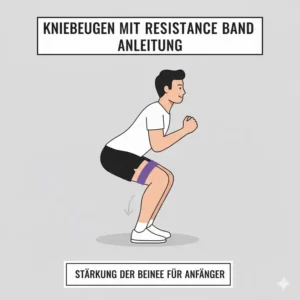 Korrekte Ausführung von Kniebeugen mit Produkten aus dem resistance bands für anfänger test.