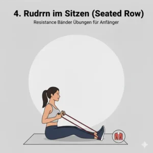 Rückenübung im Sitzen: Anleitung für resistance baender übungen anfänger.
