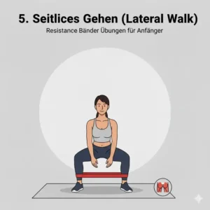 Seitliches Gehen mit Miniband – klassische resistance baender übungen anfänger.