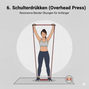 Schultertraining im Stehen mit Fokus auf resistance baender übungen anfänger.
