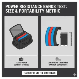 Kompaktheit und Transportfähigkeit im Fokus beim power resistance bands test für unterwegs.