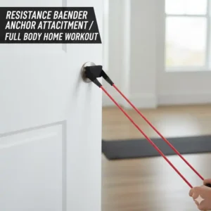 Diagramm zur korrekten Verwendung eines Türankers mit dem resistance baender test 2026 für ein Ganzkörpertraining