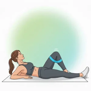 Illustration von Ausfallschritten als funktionale widerstandsband Übungen po.