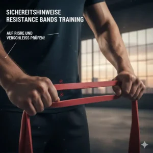 Wichtige Sicherheitshinweise zur Materialprüfung vor dem Training mit resistance bands bankdrücken.