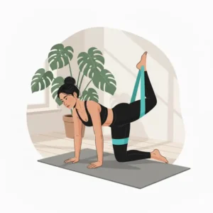 Donkey Kicks im Vierfüßlerstand gehören zu den bootie band übungen frauen.