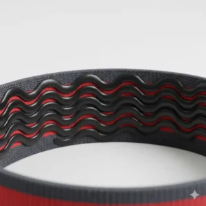 Hochwertiges Material und starker Grip zeichnen dieses hip thrust band schwer aus.