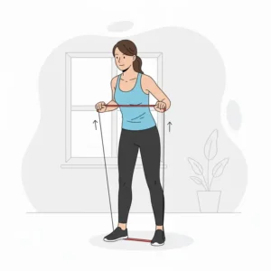 Gezielte physio resistance bands übungen für einen starken Rücken und eine bessere Haltung.