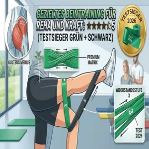 Gezieltes Krafttraining der Beine mit dem besten Band aus dem therapie latexband test 2026.