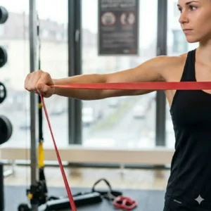 Eine sichere Befestigung an stabilen Ankerpunkten unterstützt die Resistance Band Verletzung Prävention.