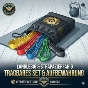Tragbares Set mit Aufbewahrungsbeutel für latex resistance bands langlebig.
