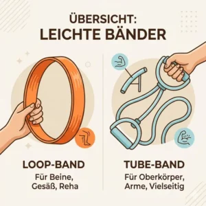 2: Übersicht der verschiedenen Modelltypen für ein leichtes widerstandsband anfänger.
