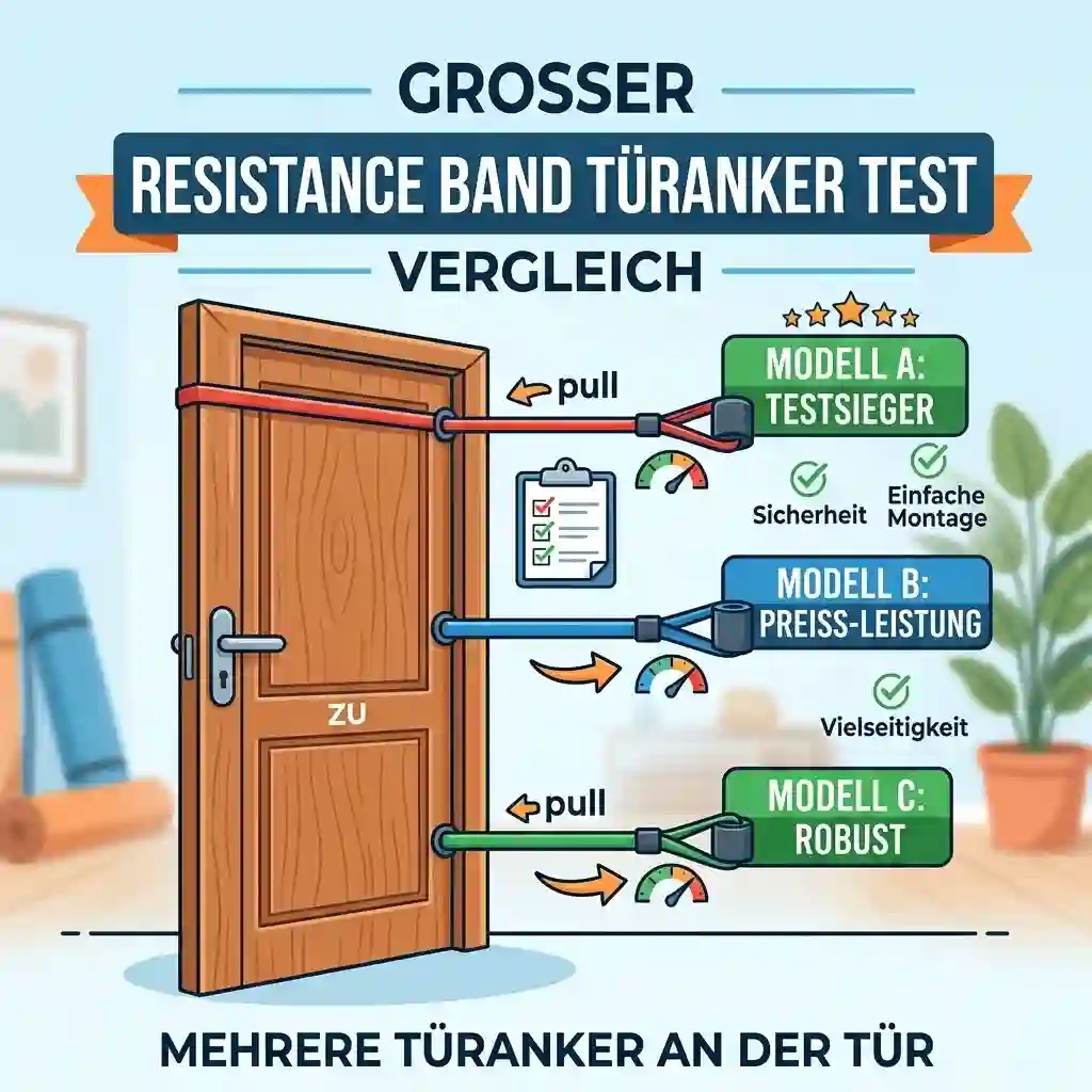 Head-to-head comparison between loop-style and D-ring style door anchors used in the resistance band türanker test.