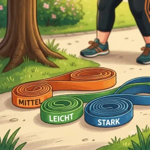 Overview of different resistance band übergewicht levels for effective training.