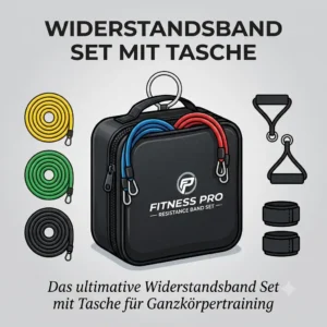 2: A compact carrying bag designed for the widerstandsband set mit tasche for easy storage and portability.