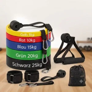 Verstellbare Fußschlaufen für effektives Beintraining mit dem Resistance Bands Zubehör komplett.