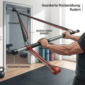 Focusing on the biceps with a curl motion using a resistance bands stange.
