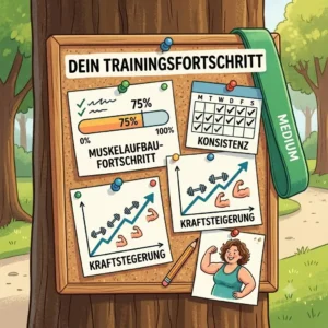 Progress tracking and workout success with a resistance band übergewicht.